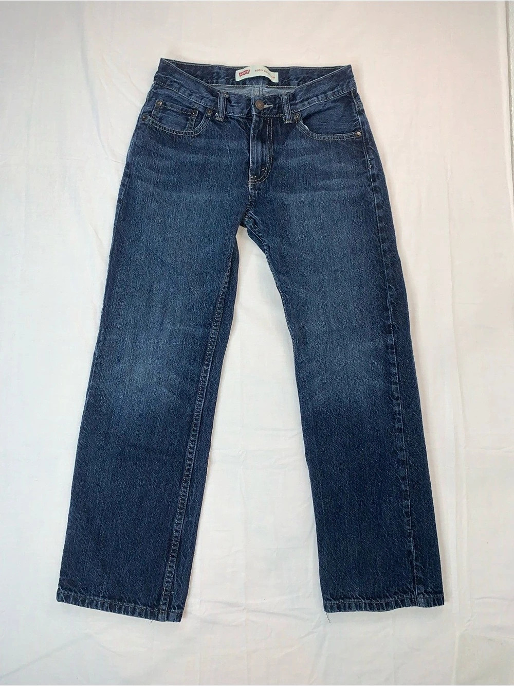 Levi's 505 Regular Straight Leg Jeans Blue Boy size 14